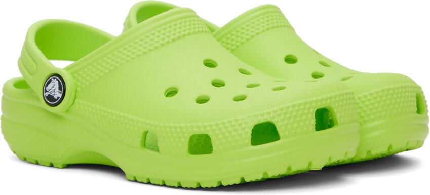 Crocs Kids Green Classic Clogs - Picture 2