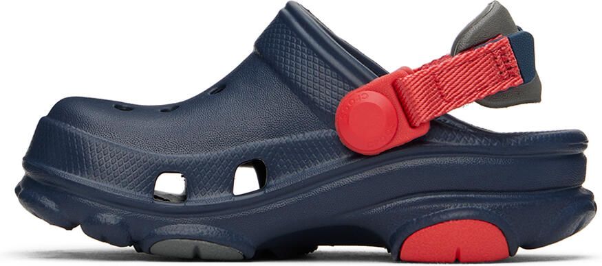 Crocs Kids Navy & Red All Terrain Clogs - Picture 2