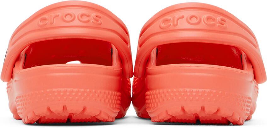 Crocs Kids Orange Classic Clogs - Picture 4