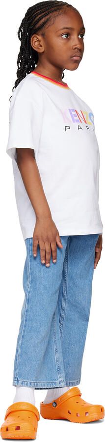 Crocs Kids Orange Classic Clogs - Picture 4