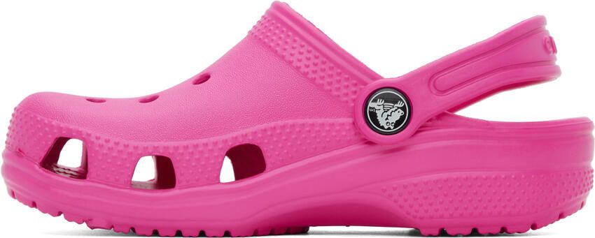 Crocs Kids Pink Classic Clogs - Picture 3