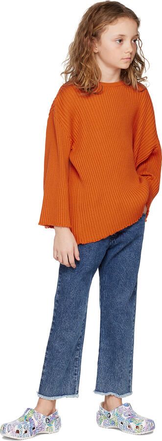 Crocs Kids White Classic Butterfly Clogs - Picture 4