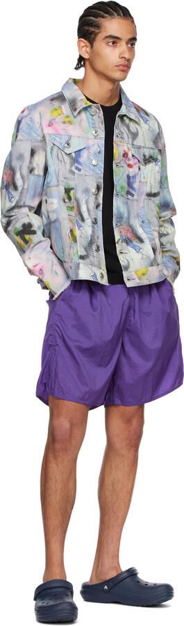 Crocs Navy Classic Lined Clogs - Picture 4