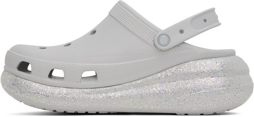 Crocs Off-White Crush Glitter Clogs - Picture 3