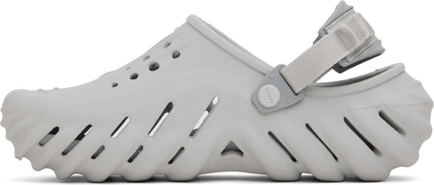 Crocs Off-White Echo Clogs - Picture 7