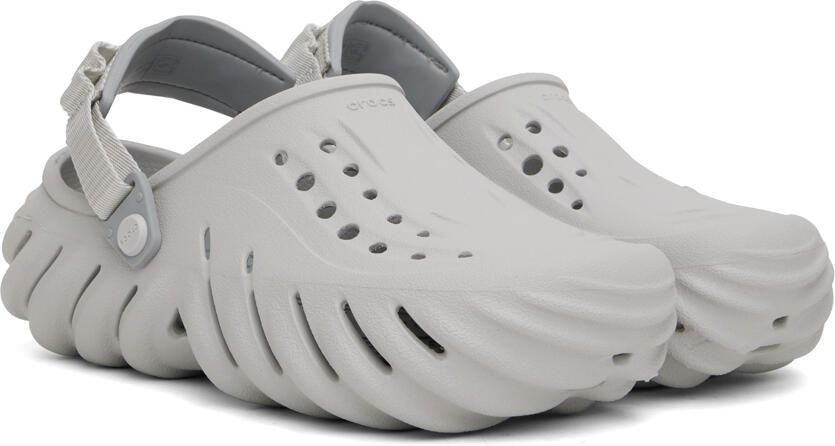 Crocs Off-White Echo Clogs - Picture 4