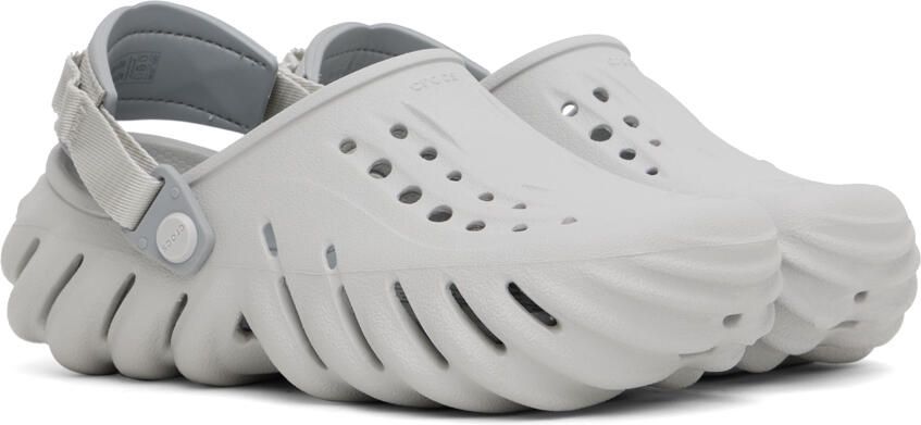 Crocs Off-White Echo Clogs - Picture 6