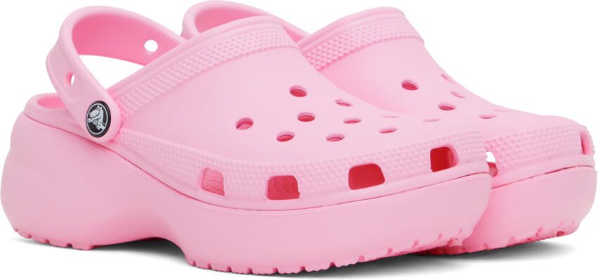 Crocs Pink Classic Platform Clogs - Picture 2
