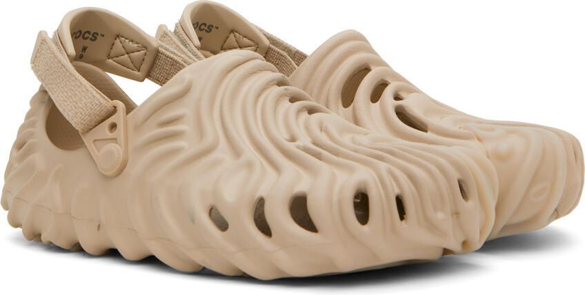 Crocs Taupe Salehe Bembury Edition Pollex Clogs - Picture 2