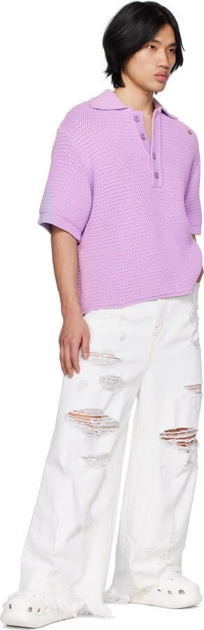 Crocs White Classic Crush Platform Clogs - Picture 8