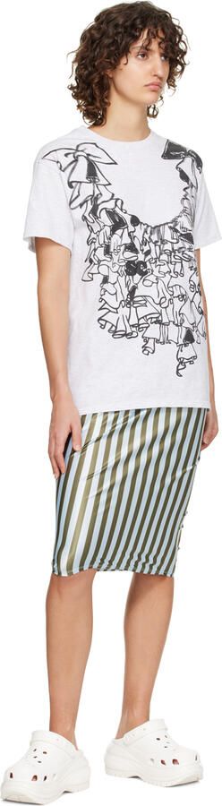 Crocs White Mega Crush Clogs - Picture 4