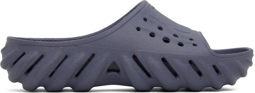 Crocs Gray Echo Slides - Picture 3