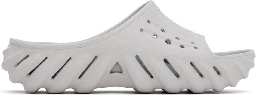 Crocs Gray Echo Slides - Picture 5