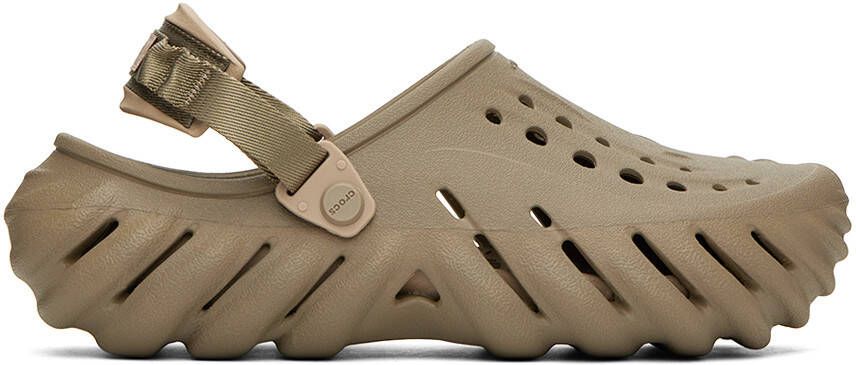 Crocs Khaki Echo Clogs - Picture 4