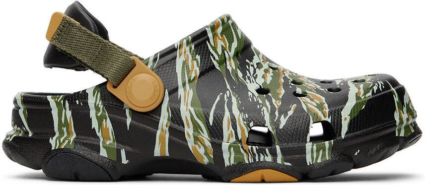 Crocs Kids Black All-Terrain Camo Clogs - Picture 4