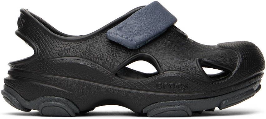 Crocs Kids Black All Terrain Fisherman Clogs - Picture 4