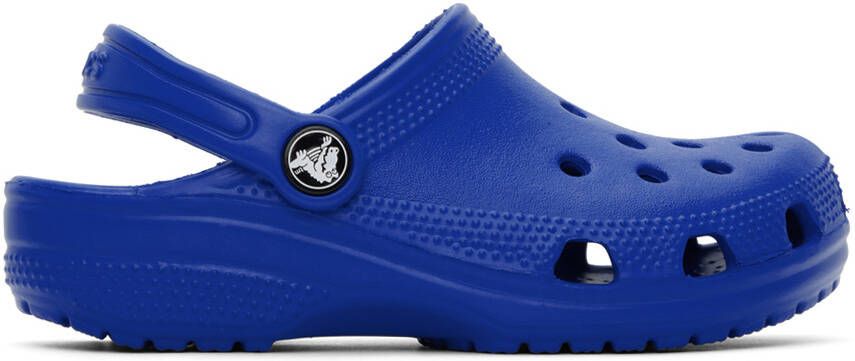 Crocs Kids Blue Classic Clogs - Picture 5