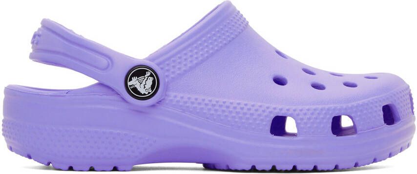 Crocs Kids Blue Classic Clogs - Picture 5