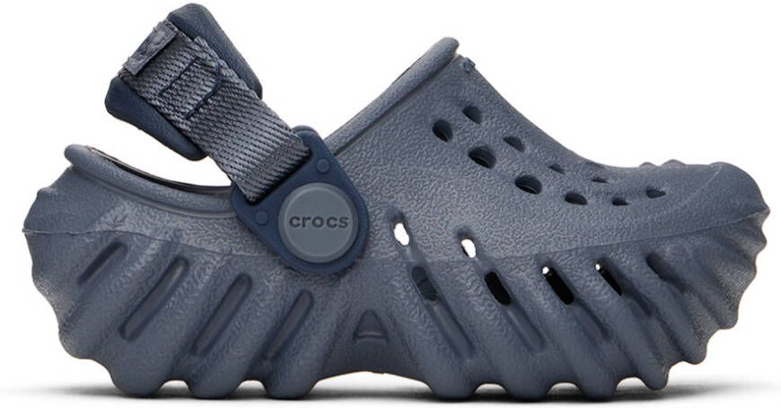 Crocs Kids Gray Echo Clogs - Picture 4