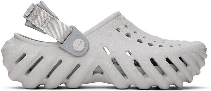 Crocs Kids Gray Echo Clogs - Picture 5