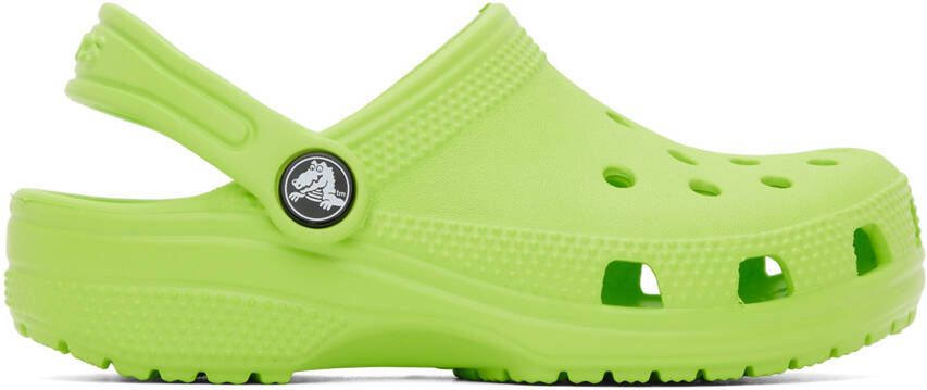 Crocs Kids Green Classic Clogs - Picture 5