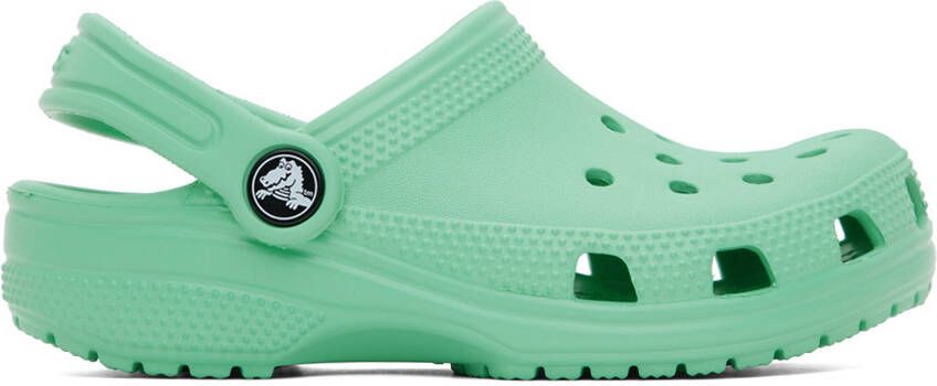 Crocs Kids Green Classic Clogs - Picture 5