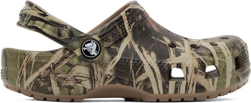 Crocs Kids Khaki Realtree Edition Classic Clogs - Picture 3