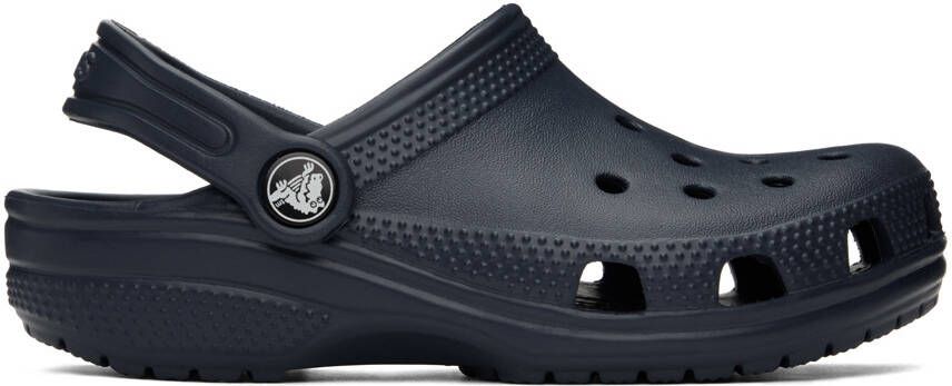 Crocs Kids Navy Classic Clogs - Picture 5