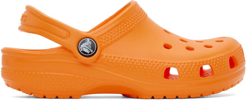Crocs Kids Orange Classic Clogs - Picture 5