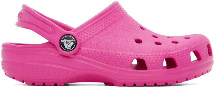 Crocs Kids Pink Classic Clogs - Picture 5