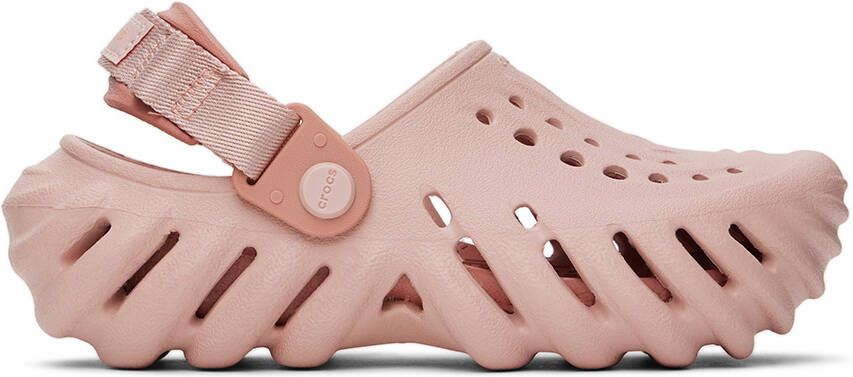 Crocs Kids Pink Echo Clogs - Picture 4