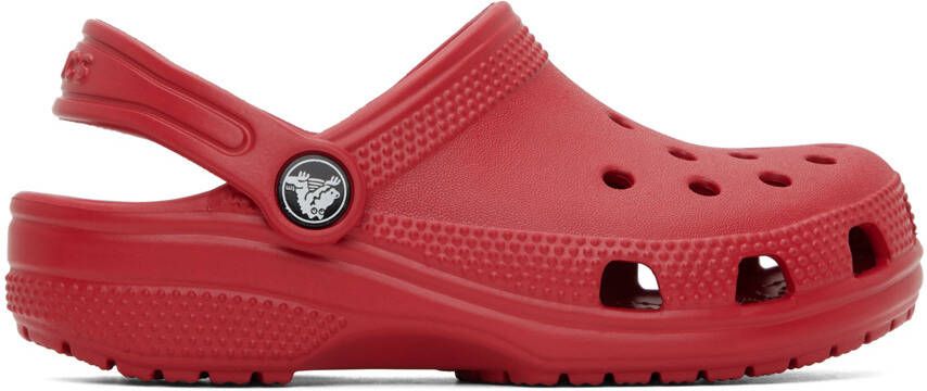 Crocs Kids Red Classic Clogs - Picture 5