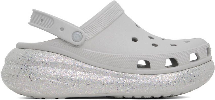 Crocs Off-White Crush Glitter Clogs - Picture 4