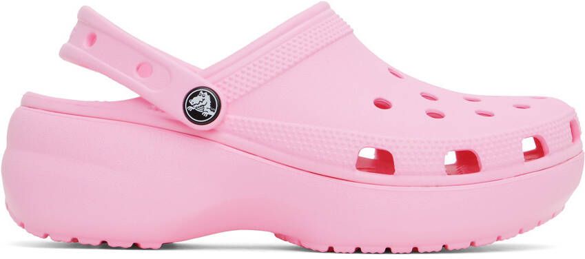 Crocs Pink Classic Platform Clogs - Picture 5