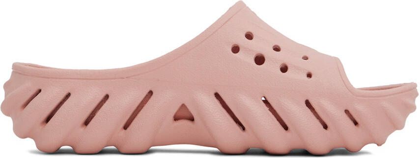 Crocs Pink Echo Slides - Picture 9