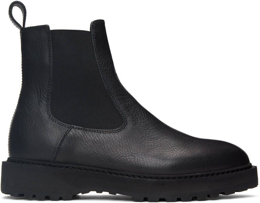 Diemme Black Leather Alberone Chelsea Boots - Picture 5