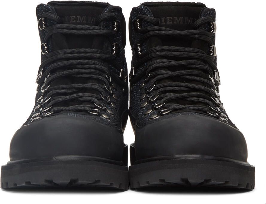 Diemme Black & Blue Knit Roccia Vet Lace-Up Boots - Picture 2