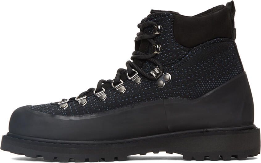 Diemme Black & Blue Knit Roccia Vet Lace-Up Boots - Picture 4