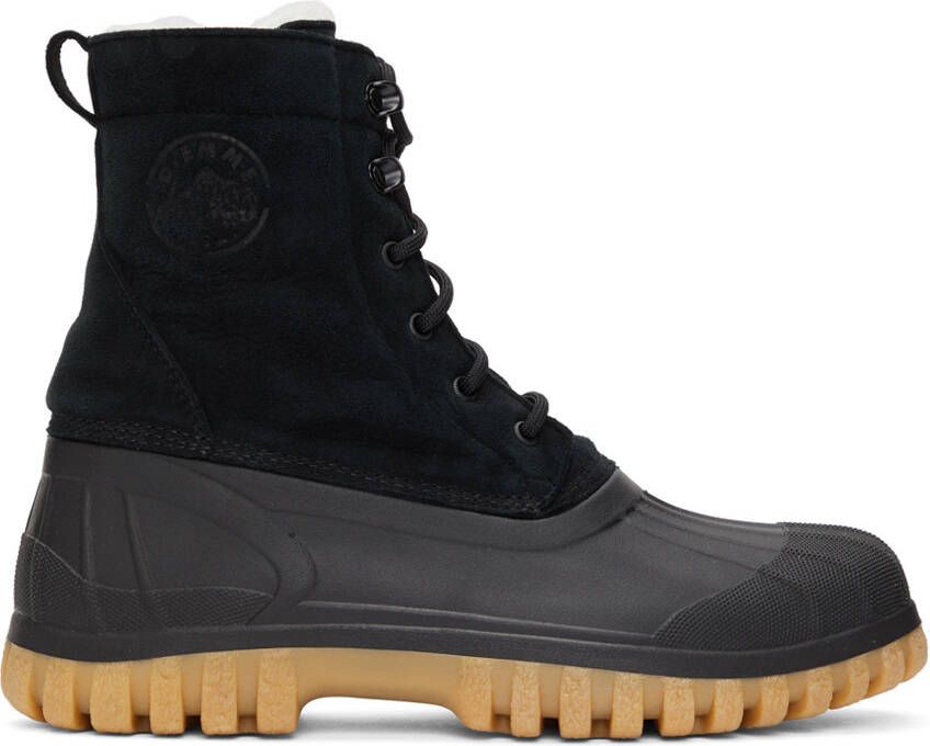 Diemme SSENSE Exclusive Black & Beige Anatra Boots