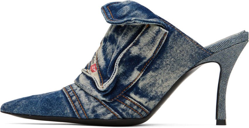 Diesel Blue D-Venus Pocket ML Mules - Picture 3