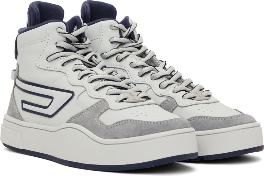 Diesel Off-White & Red S-Ukiyo Mid X Sneakers - Picture 4