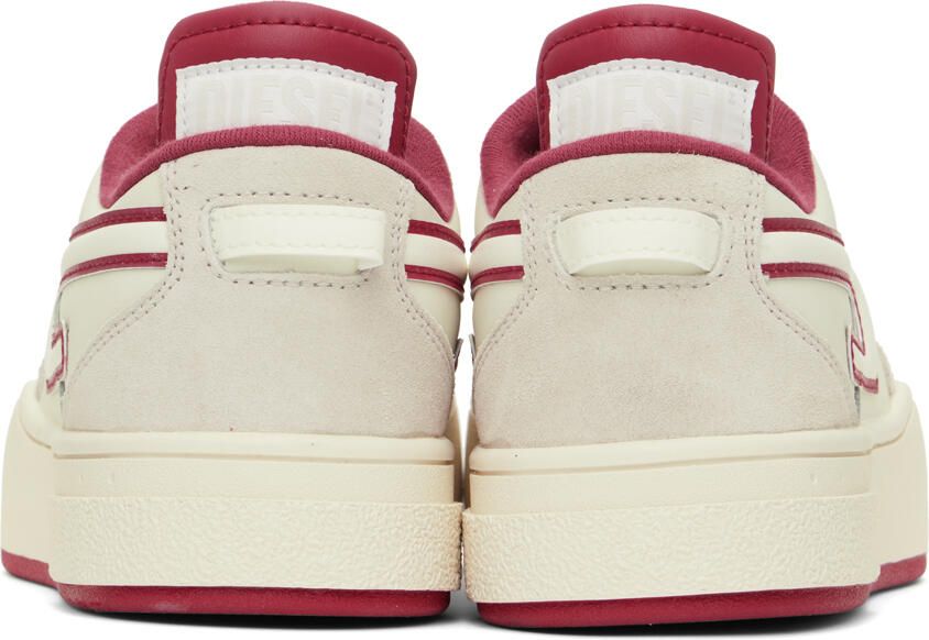 Diesel Off-White & Red S-Ukiyo Low X Sneakers