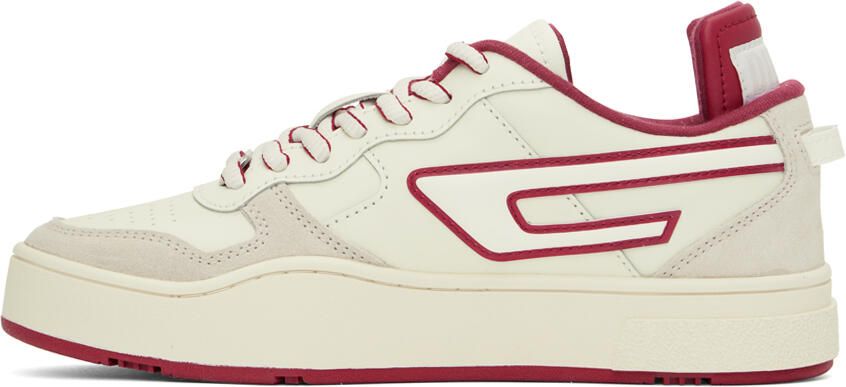 Diesel Off-White & Red S-Ukiyo Low X Sneakers - Picture 3