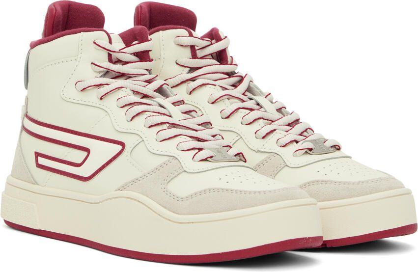 Diesel Off-White & Red S-Ukiyo Mid X Sneakers - Picture 5
