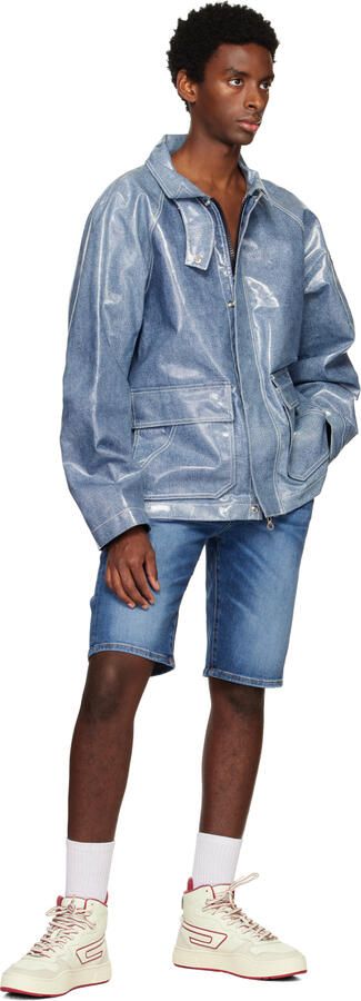 Diesel Off-White & Red S-Ukiyo Mid X Sneakers - Picture 11