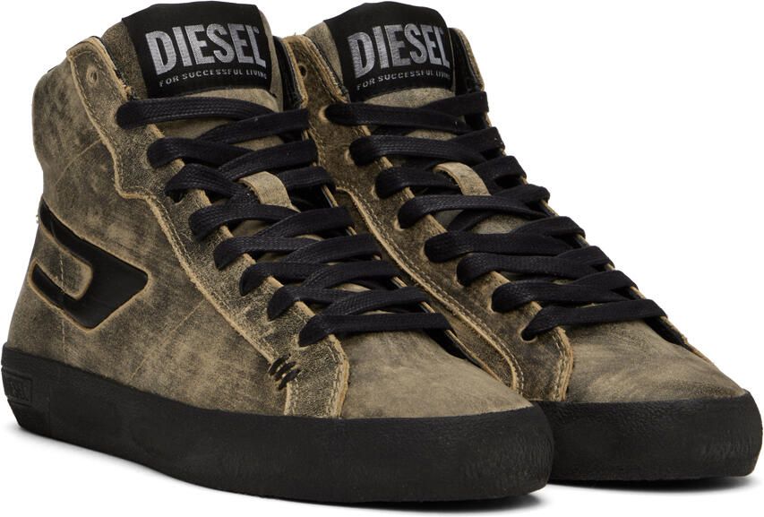 Diesel Taupe Leroji Mid X Sneakers - Picture 2