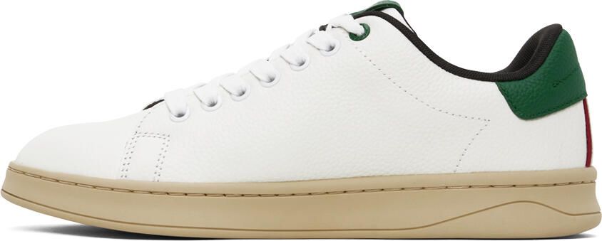 Diesel White & Green S-Athene Low Sneakers - Picture 3