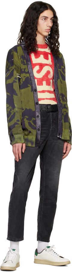 Diesel White & Green S-Athene Low Sneakers - Picture 4