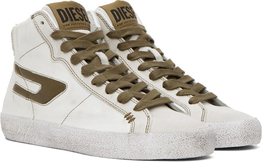 Diesel White S-Leroji Mid Sneakers - Picture 2