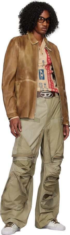 Diesel White S-Leroji Mid Sneakers - Picture 4